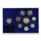 8 monedas x AUSTRIA ESTUCHE PROOF 1987 Ceca de VIENA 2+5+10+50 GROSCHEN y 1+5+10+20 SCHILLINGS 1987 + MEDALLA WIEN
