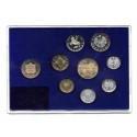 8 monedas x AUSTRIA ESTUCHE PROOF 1987 Ceca de VIENA 2+5+10+50 GROSCHEN y 1+5+10+20 SCHILLINGS 1987 + MEDALLA WIEN
