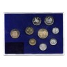 8 monedas x AUSTRIA ESTUCHE PROOF 1987 Ceca de VIENA 2+5+10+50 GROSCHEN y 1+5+10+20 SCHILLINGS 1987 + MEDALLA WIEN