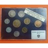 8 monedas x AUSTRIA ESTUCHE PROOF 1987 Ceca de VIENA 2+5+10+50 GROSCHEN y 1+5+10+20 SCHILLINGS 1987 + MEDALLA WIEN