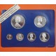 . 6 monedas x 1977 ISLAS VIRGENES ESTUCHE DE PLATA ISABEL II BRITISH VIRGIN ISLANDS 1977 ROYAL SILVER JUBILEE