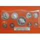 1975 BAHAMAS ESTUCHE OFICIAL 9 coins Silver Proof Mint Set incluye 50 CENTIMOS PLATA y 1+2+5 DOLARES PLATA 2,87 Onzas