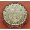 0,40 ONZAS x MEDALLA FNMT HISTORIA DE LA PESETA ESPAÑA 25 PESETAS 1871 AMADEO DE SABOYA PLATA BAÑO DE ORO 13,50 gramos 925 mls.