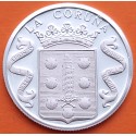 . 0,42 Onzas x LA CORUÑA MONEDA MEDALLA DE PLATA PURA 999 NINGUÉN É FORASTEIRO 13,20 gramos ESPAÑA 1980