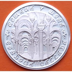 . 0,42 Onzas x CORDOBA MONEDA MEDALLA DE PLATA PURA 999 CIUDAD DE LOS CALIFAS 13,20 gramos ESPAÑA 1980