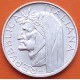 ITALIA 500 LIRAS 1965 DANTE ALIGHIERI y SOL RADIANTE KM.100 MONEDA DE PLATA SC- Italy 500 Lire silver