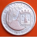 . 0,42 Onzas x ALICANTE MONEDA MEDALLA DE PLATA PURA 999 ALACANT - AKRA - LEUKE 13,20 gramos ESPAÑA 1980
