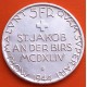 @RARA@ SUIZA 5 FRANCOS 1944 B BATALLA DE SANT JAKOB KM.45 MONEDA DE PLATA EBC + IMPERFECCIONES Switzerland silver WWII