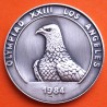 ** 1,14 ONZAS de PLATA PURA 999 ** MEDALLA OLIMPIADA de LOS ANGELES 1984 ÁGUILA y LOGO 40 mm