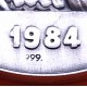 ** 1,14 ONZAS de PLATA PURA 999 ** MEDALLA OLIMPIADA de LOS ANGELES 1984 ÁGUILA y LOGO 40 mm