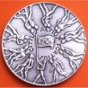 ** 1,15 ONZAS de PLATA PURA 999 ** MEDALLA OLIMPIADA de MELBOURNE 1956 AROS OLÍMPICOS y ABANDERADOS 40 mm