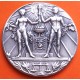 ** 1,12 ONZAS de PLATA PURA 999 ** MEDALLA OLIMPIADA de AMSTERDAM 1928 ANTORCHA RADIANTE 40 mm