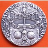 ** 1,12 ONZAS de PLATA PURA 999 ** MEDALLA OLIMPIADA de AMSTERDAM 1928 ANTORCHA RADIANTE 40 mm