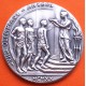 ** 1,06 ONZAS de PLATA PURA 999 ** MEDALLA OLIMPIADA de AMBERES 1920 ATLETAS y BIGA ROMANA 40 mm