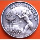 ** 1,10 ONZAS de PLATA PURA 999 ** MEDALLA OLIMPIADA de BARCELONA 1992 NIÑA ENCIENDO PEBETERO 40 mm