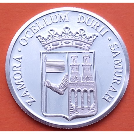 . 0,42 Onzas x ZAMORA MEDALLA DE PLATA PURA 999 VIRGEN CON EL NIÑO y SAN JUAN 13,20 gramos ESPAÑA 1980