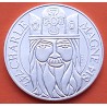 FRANCIA 100 FRANCOS 1990 REY CARLOMAGNO KM.982 MONEDA DE PLATA SC + IMPERFECCIONES France 100 Francs silver