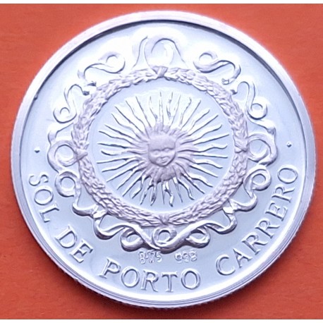 . 0,42 Onzas x ALMERÍA MEDALLA DE PLATA PURA 999 COSTA DEL SOL 13,20 gramos ESPAÑA 1980