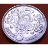 LETONIA 5 LATI 1932 DAMA y ESCUDO KM.9 MONEDA DE PLATA EBC- @ESCASA@ Latvia Latvijas Republik silver