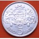 LETONIA 5 LATI 1932 DAMA y ESCUDO KM.9 MONEDA DE PLATA EBC- @ESCASA@ Latvia Latvijas Republik silver