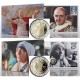 *** 2 x BUSTA FILATELICA *** VATICANO 2 EUROS 2022 SANTA TERESA y PAPA PABLO VI Estuche 2 MONEDAS CONMEMORATIVA