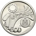 . 1 moneda + CÁPSULA x ESPAÑA 1 ECU 1992 PUERTA DE ALCALA MADRID CAPITAL EUROPEA DE LA CULTURA PLATA PROOF 0,20 ONZAS