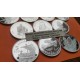 . 10 ONZAS de PLATA PURA x España 5 ECU 1989+1990+1991+1992+1993+1994 y 5 EUROS 1997+1998