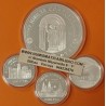 . 4 monedas x España AÑO JUBILAR COMPOSTELANO 2000 PESETAS 1999 + 10000 PESETAS 1999 XACOBEO PLATA 7,40 ONZAS NO ESTUCHE