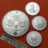 . 4 monedas + CÁPSULAS x España 2000 PESETAS 1999 + 10000 PESETAS 1999 CASA DE BORBÓN Serie 3ª BORBONES FNMT PLATA 7,40 ONZAS