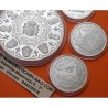 . 4 monedas + CÁPSULAS x España 2000 PESETAS 1999 + 10000 PESETAS 1999 CASA DE BORBÓN Serie 3ª BORBONES FNMT PLATA 7,40 ONZAS