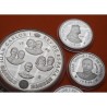 . 4 monedas + CÁPSULAS x España 2000 PESETAS 1999 + 10000 PESETAS 1999 CASA DE BORBÓN Serie 3ª BORBONES FNMT PLATA 7,40 ONZAS