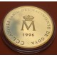 ESPAÑA MEDALLA DE PLATA BAÑO DE ORO tipo 2000 PESETAS 1996 FRANCISCO DE GOYA CULTURA y NATURALEZA 3ª SERIE FNMT