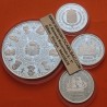 . 4 monedas + CÁPSULAS x España 2000 PESETAS 1997 + 10000 PESETAS 1997 CASA DE BORBÓN Serie 1ª BORBONES FNMT PLATA 7,40 ONZAS
