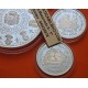 . 4 monedas + CÁPSULAS x España 2000 PESETAS 1997 + 10000 PESETAS 1997 CASA DE BORBÓN Serie 1ª BORBONES FNMT PLATA 7,40 ONZAS