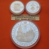 . 3 monedas x ESPAÑA 2000 PESETAS 1993 CONCHA y PEREGRINOS + 10000 PESETAS 1993 XACOBEO PLATA AÑO SANTO JACOBEO