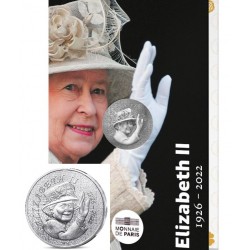 ** ENVÍO HOY ** FRANCIA 10 EUROS 2026 QUEEN ELIZABETH II @COLORES@ MONEDA DE PLATA SC Blister
