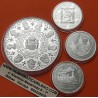 . 4 monedas + CÁPSULAS x España 2000 PESETAS 1999 + 10000 PESETAS 1999 CASA DE BORBÓN Serie 3ª BORBONES FNMT PLATA 7,40 ONZAS
