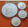 . 8,20 ONZAS PLATA PURA x España 2ª SERIE CULTURA y NATURALEZA ESPAÑA 2000 + 5000 + 10000 PESETAS 1995 FNMT SI CÁPSULAS