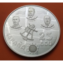 . 5 ONZAS de PLATA PURA + CÁPSULA x España 25 ECU 1996 VELERO - LA MARINA ESPAÑOLA MONEDA NO ESTUCHE FNMT 25 Ecus 1996
