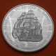 . 5 ONZAS de PLATA PURA + CÁPSULA x España 25 ECU 1995 LA MARINA ESPAÑOLA y GALEÓN MONEDA NO ESTUCHE FNMT 25 Ecus 1995
