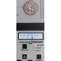 ** 1,02 ONZAS de PLATA PURA 999 ** MEDALLA OLIMPIADA de MEXICO 1970 FORMA CUDRADA y PICTOGRAMAS AZTECAS 40 mm