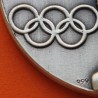 ** 1,09 ONZAS de PLATA PURA 999 ** MEDALLA OLIMPIADA de HELSINKI 1952 ATLETAS GRIEGOS y PISTA OLÍMPICA 40 mm