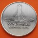 ** 1,07 ONZAS de PLATA PURA 999 ** MEDALLA OLIMPIADA de MONTREAL 1976 PABELLÓN OLÍMPICO 40 mm