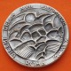** 1,09 ONZAS de PLATA PURA 999 ** MEDALLA OLIMPIADA de ROMA 1960 NIÑA CON ANTORCHA y AROS 40 mm