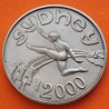 ** 1,28 ONZAS de PLATA PURA 999 ** MEDALLA OLIMPIADA de SIDNEY 2000 EDIFICIO DE LA OPERA y ATLETA 40 mm