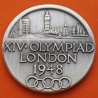 ** 1,12 ONZAS de PLATA PURA 999 ** MEDALLA OLIMPIADA de LONDRES 1948 VISTA DE LA CIUDAD y CUÁDRIGA ROMANA 40 mm