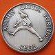 ** 1,10 ONZAS de PLATA PURA 999 ** MEDALLA OLIMPIADA de SEÚL 1988 KARATEKA - ALTIUS CITIUS FORTIUS 40 mm