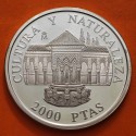 . @OFERTA@ ESPAÑA 2000 PESETAS 1995 PATIO DE LOS LEONES CULTURA y NATURALEZA 2ª Serie MONEDA DE PLATA FNMT Spain silver