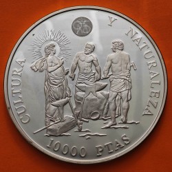 . @OFERTA@ ESPAÑA 10000 PESETAS 1995 VELAZQUEZ 2ª Serie CULTURA y NATURALEZA MONEDA de 5 ONZAS PLATA PURA