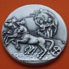** 1,10 ONZAS de PLATA PURA 999 ** MEDALLA OLIMPIADA de LONDRES 1908 CUÁDRIGA ROMANA y ANGEL ALADO 40 mm